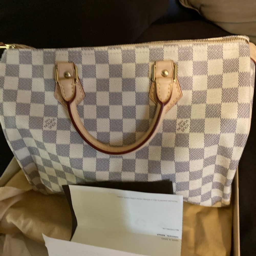 Vintage Louis Vuitton Speedy 30 Satchel Handbag
